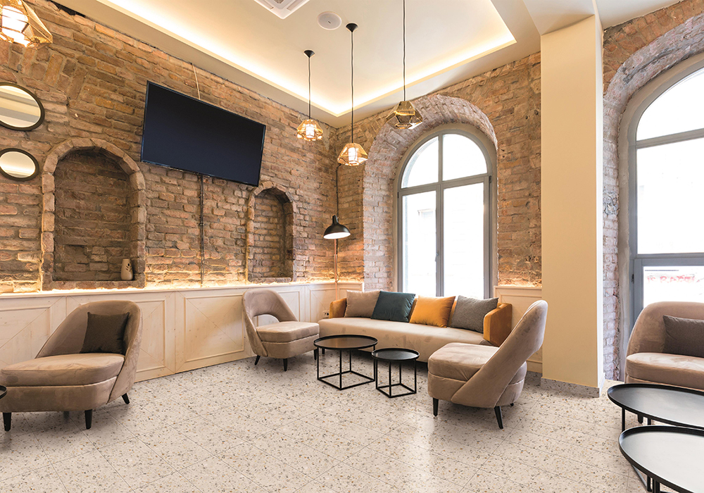 Hotel lobby lounge cafe interior