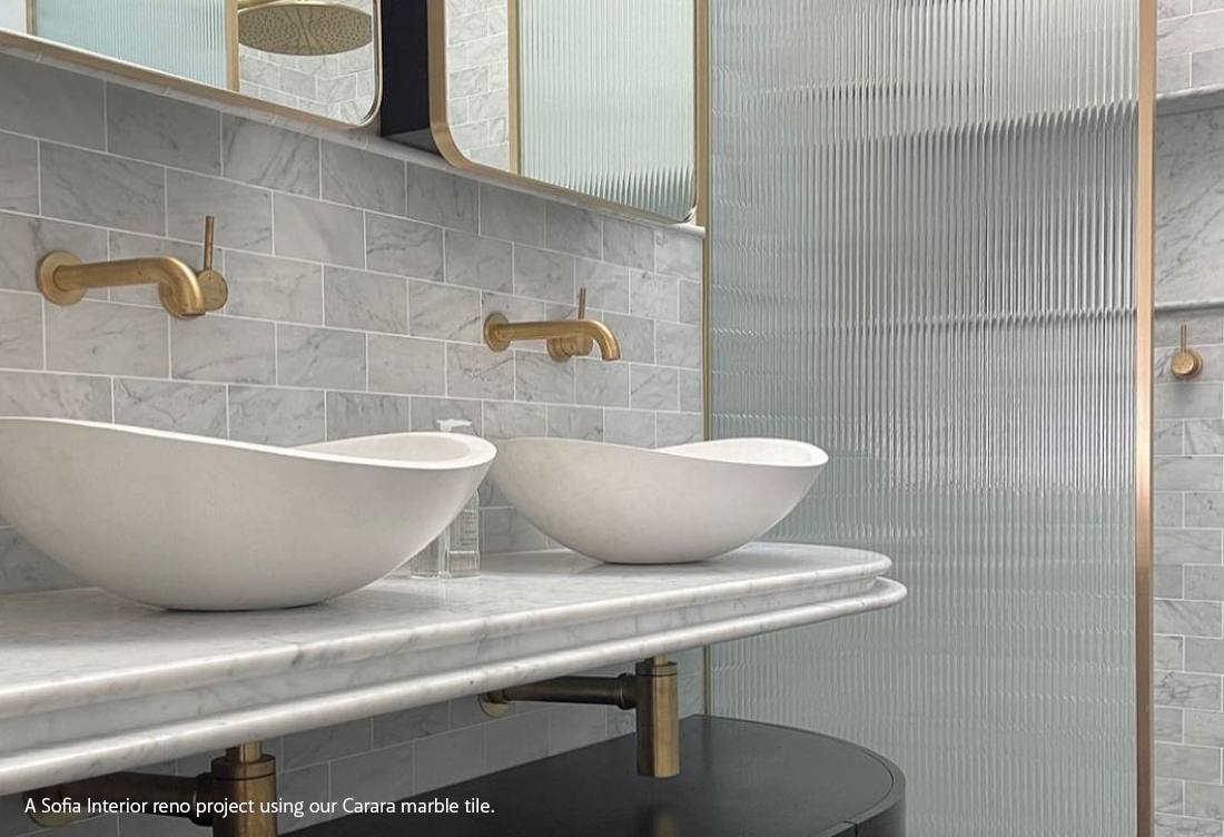 AMS Natural Stone Tile – Carrara Marble