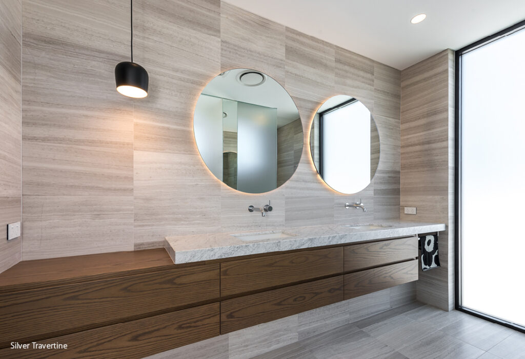 AMS Natural Stone Tile – Silver Travertine