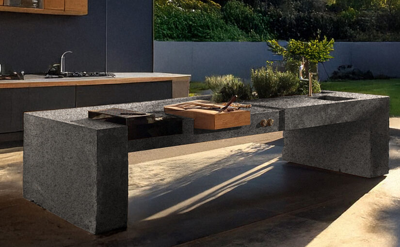 outdoor kitchen